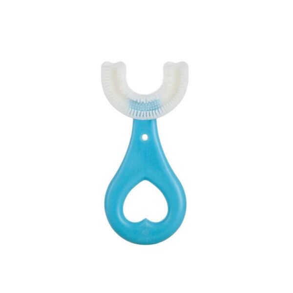 Kids ToothBrush U-Shaped - Heart blue